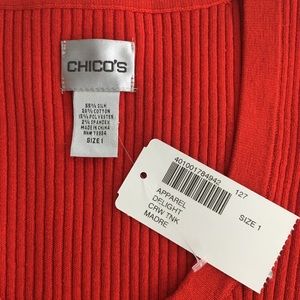Chico’s red pullover/vest